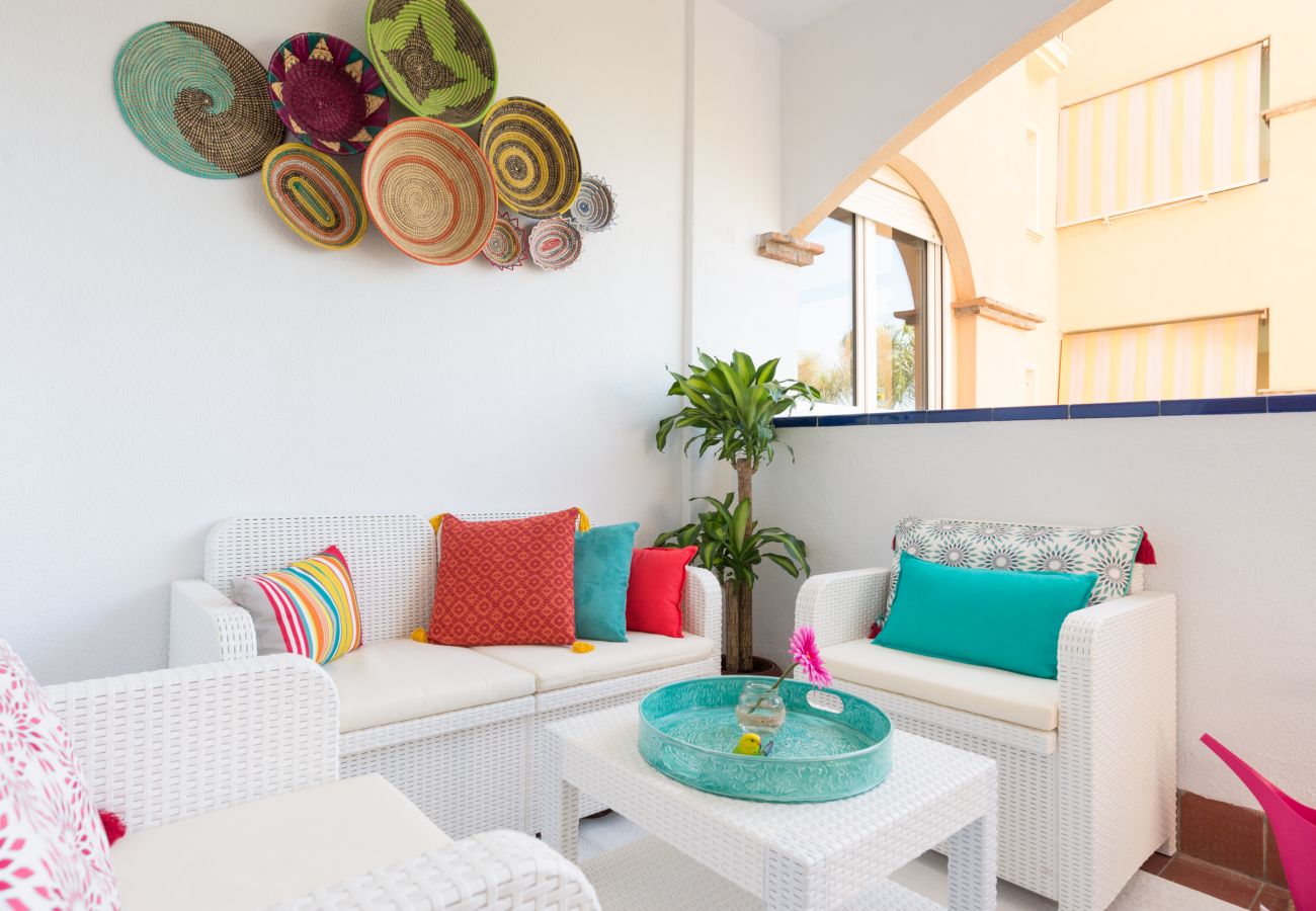 Apartment in Torremolinos - BOHO CHIC. Beach front.Free bikes.Pool