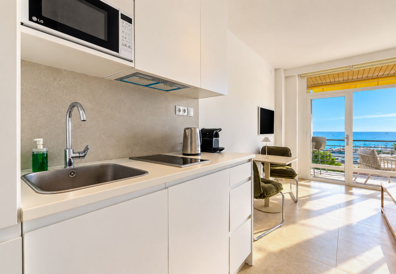 Studio in Torremolinos - Casa Marena - Sea View, Sunny Terrace & Pool