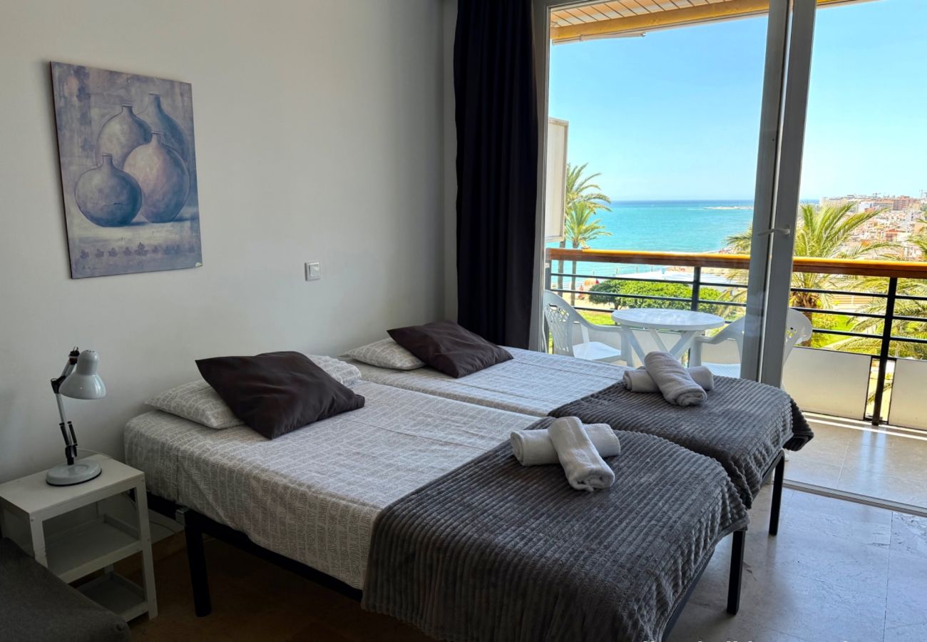 Studio à Torremolinos - Casa Ángeles - Terraza y vista al mar