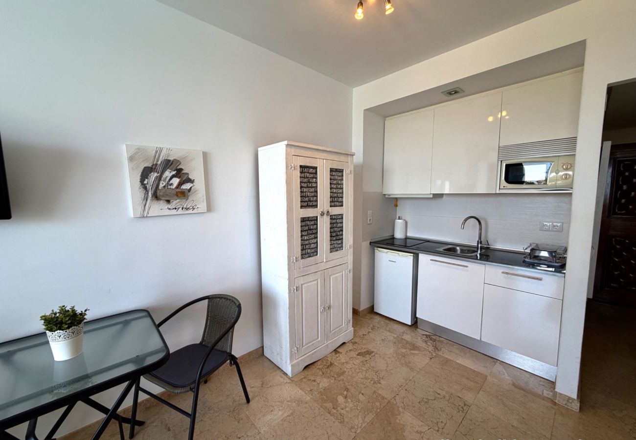 Studio à Torremolinos - Casa Ángeles - Terraza y vista al mar