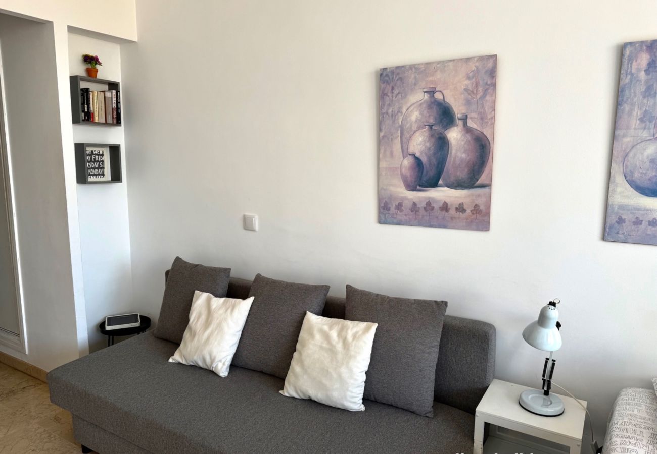Studio à Torremolinos - Casa Ángeles - Terraza y vista al mar