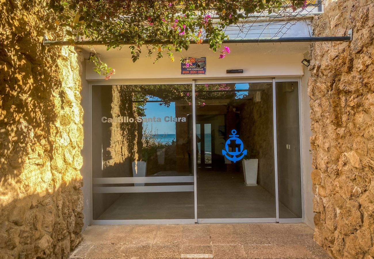 Studio à Torremolinos - Casa Ángeles - Terraza y vista al mar