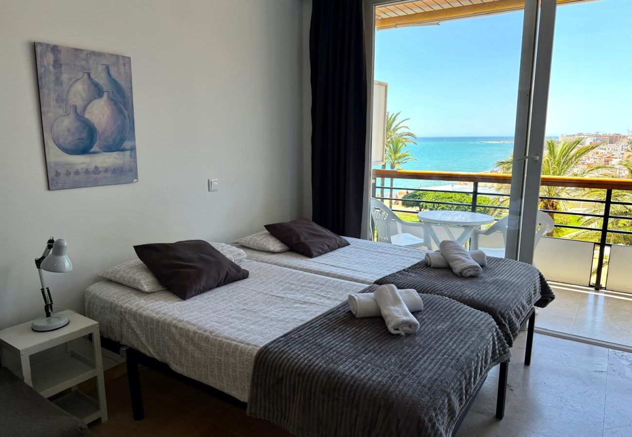 Studio à Torremolinos - Casa Ángeles - Terraza y vista al mar